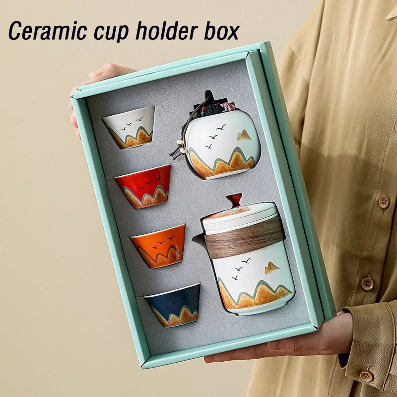 Coffee Tea Games - Kotak hadiah, cangkir teh keramik gaya