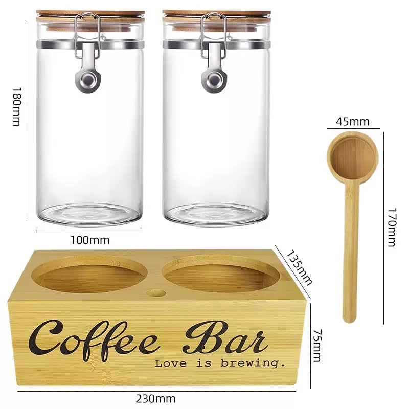 Coffee Tea Bean - Stoples Penyimpanan Kopi 2 Buah dengan