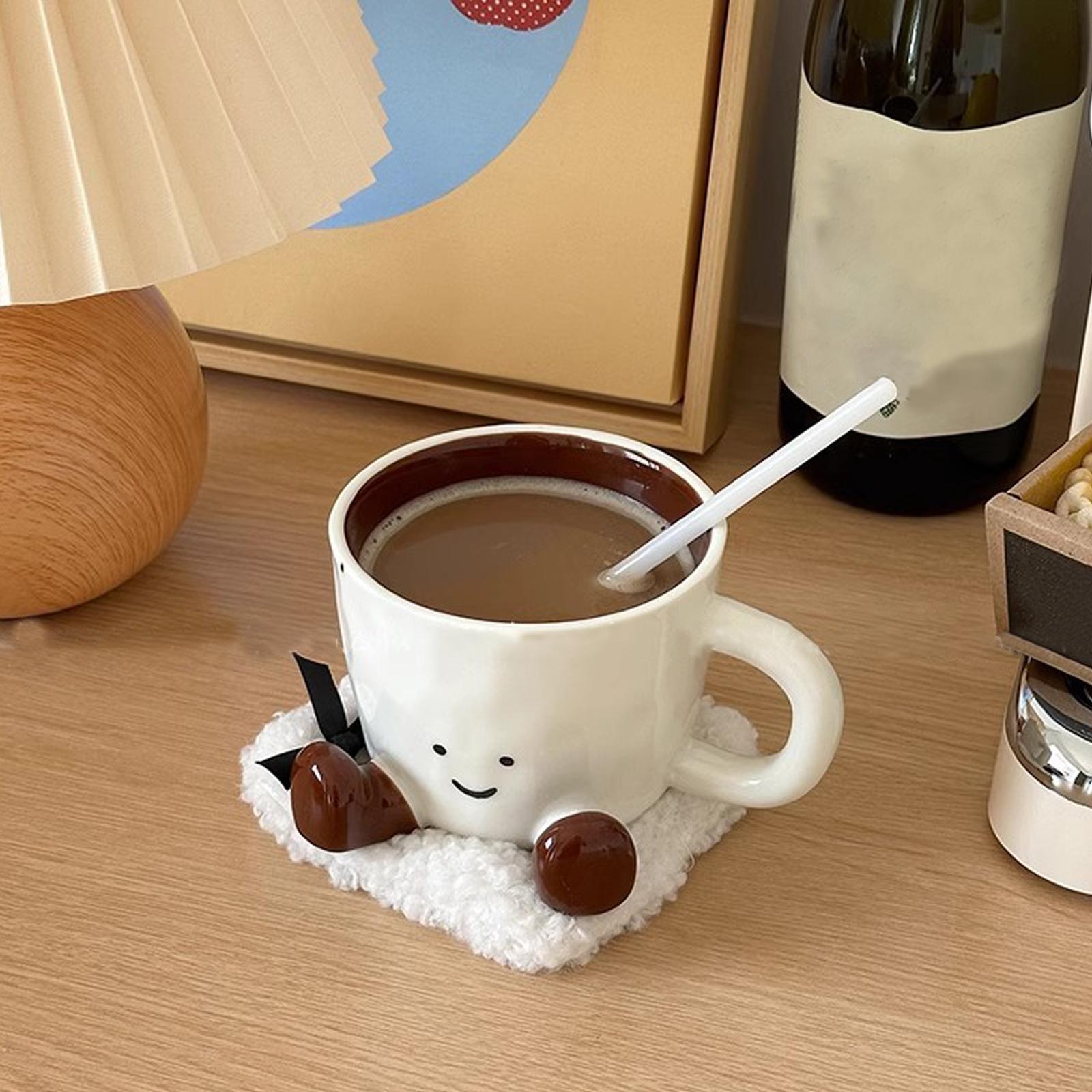Coffee Tea Friends - Mug Kopi Lucu, Cangkir Minuman Keramik