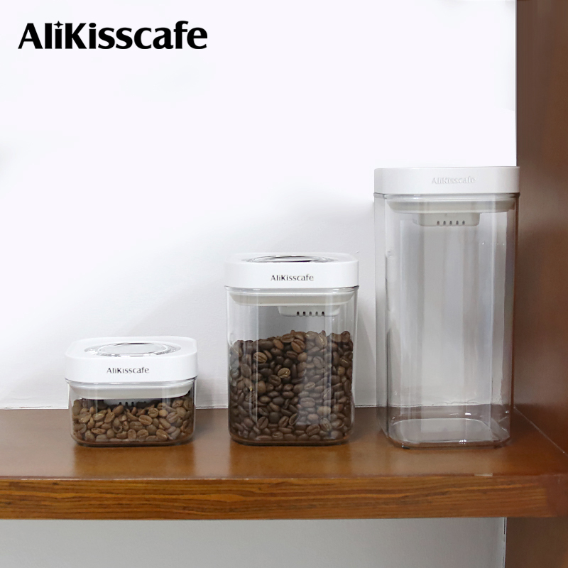 Coffee Tea Bean - AliKisscafe Wadah Penyimpanan Biji Kopi Toples