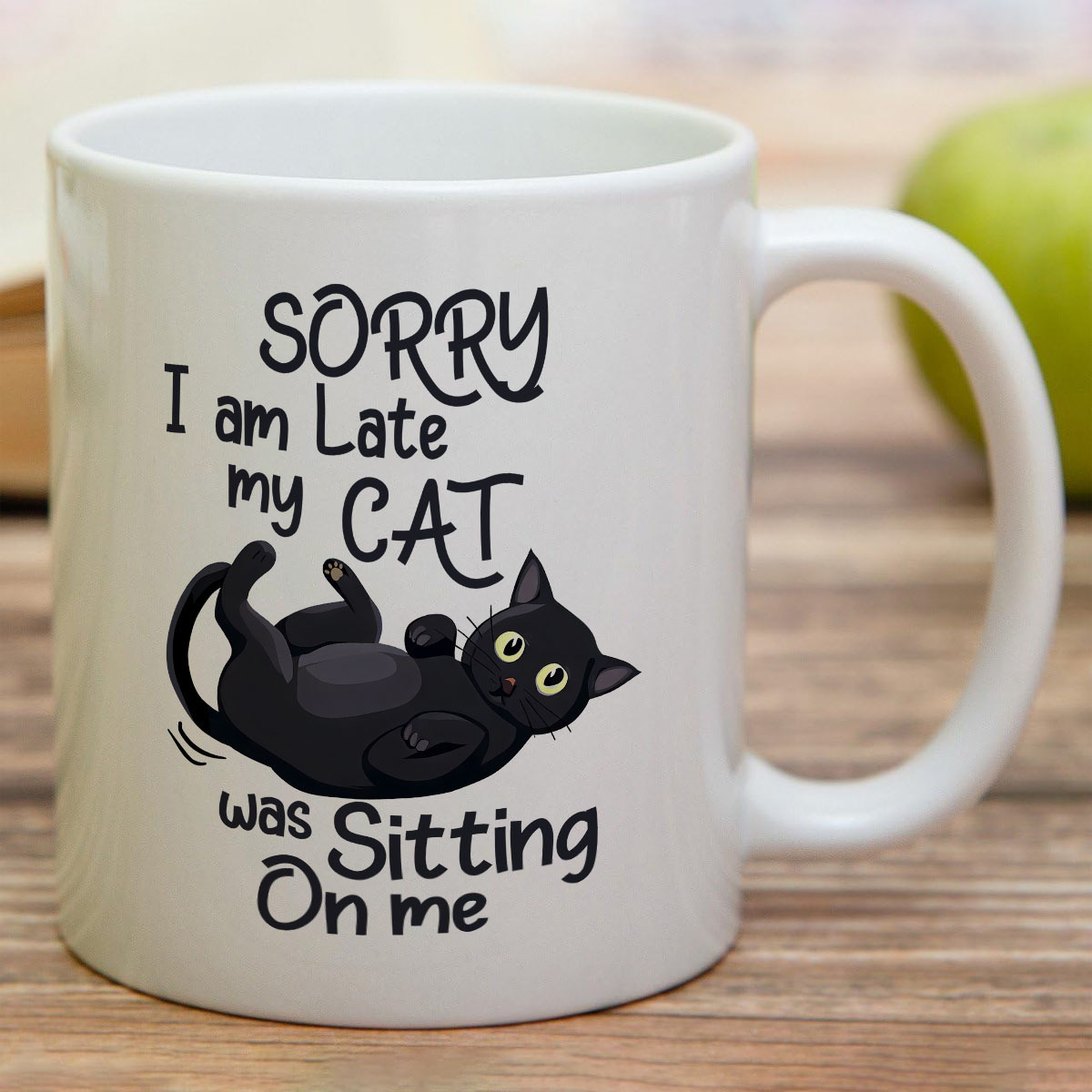 Coffee Tea Me - 1 Mug Keramik Berbentuk Kucing Lucu