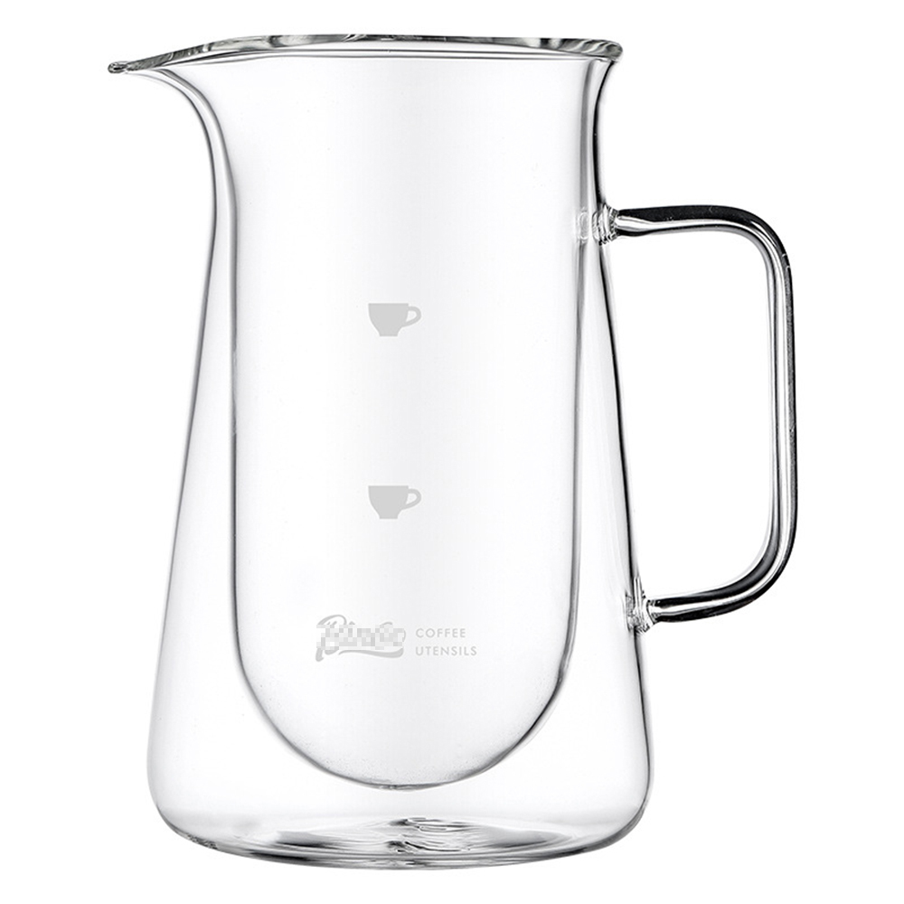 Coffee Tea Decanter - Teko Kopi Dinding Ganda Kaca Borosilikat,