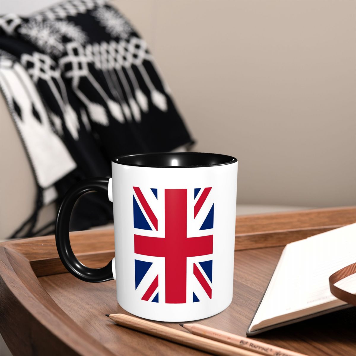 Coffee Tea Unit - Mug Bendera Inggris Mug Kopi Keramik