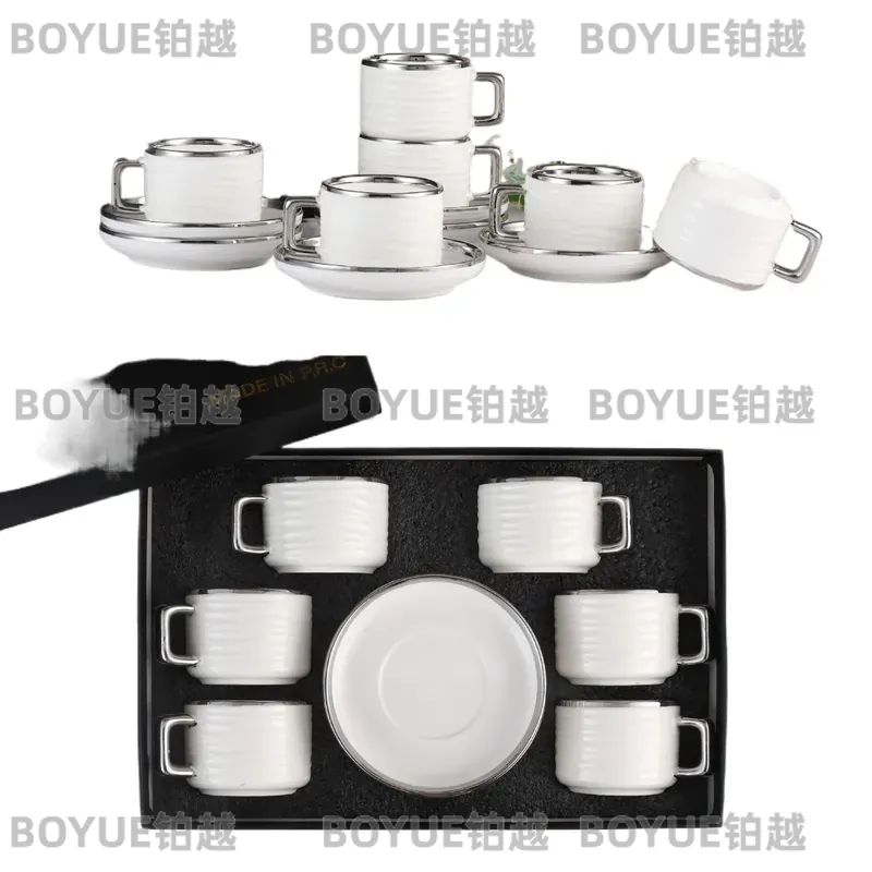 Coffee Tea Box - Set Cangkir dan Piring Kopi Keramik