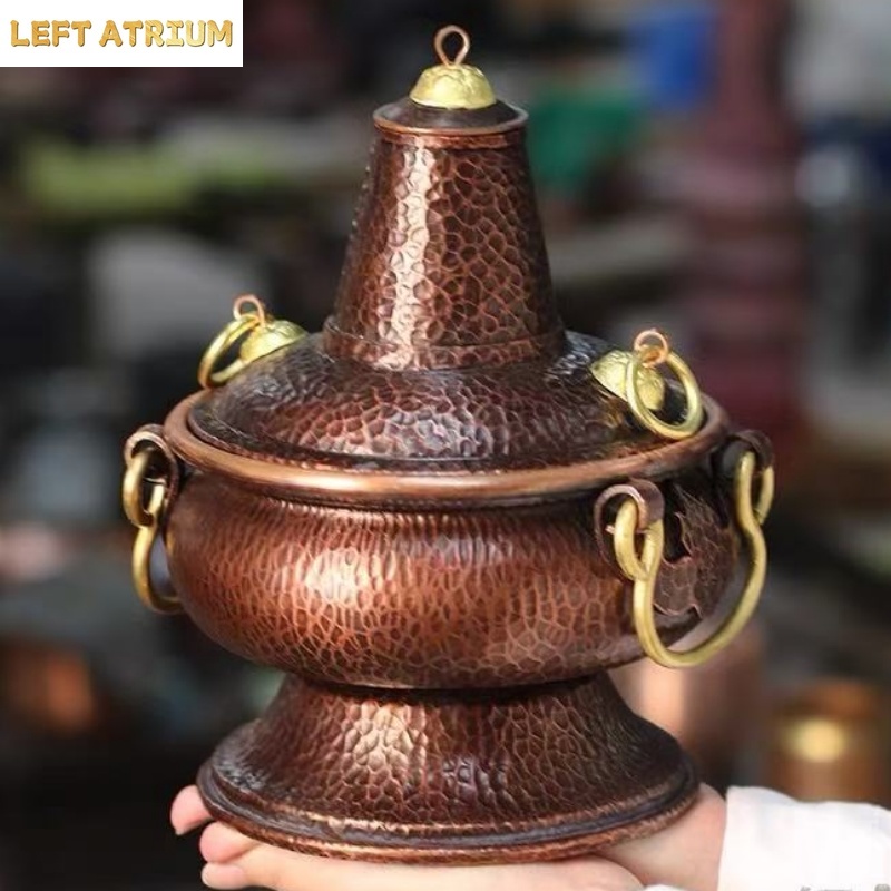 Coffee Tea Box - Wadah Serbaguna Tembaga Murni Buatan Tangan,