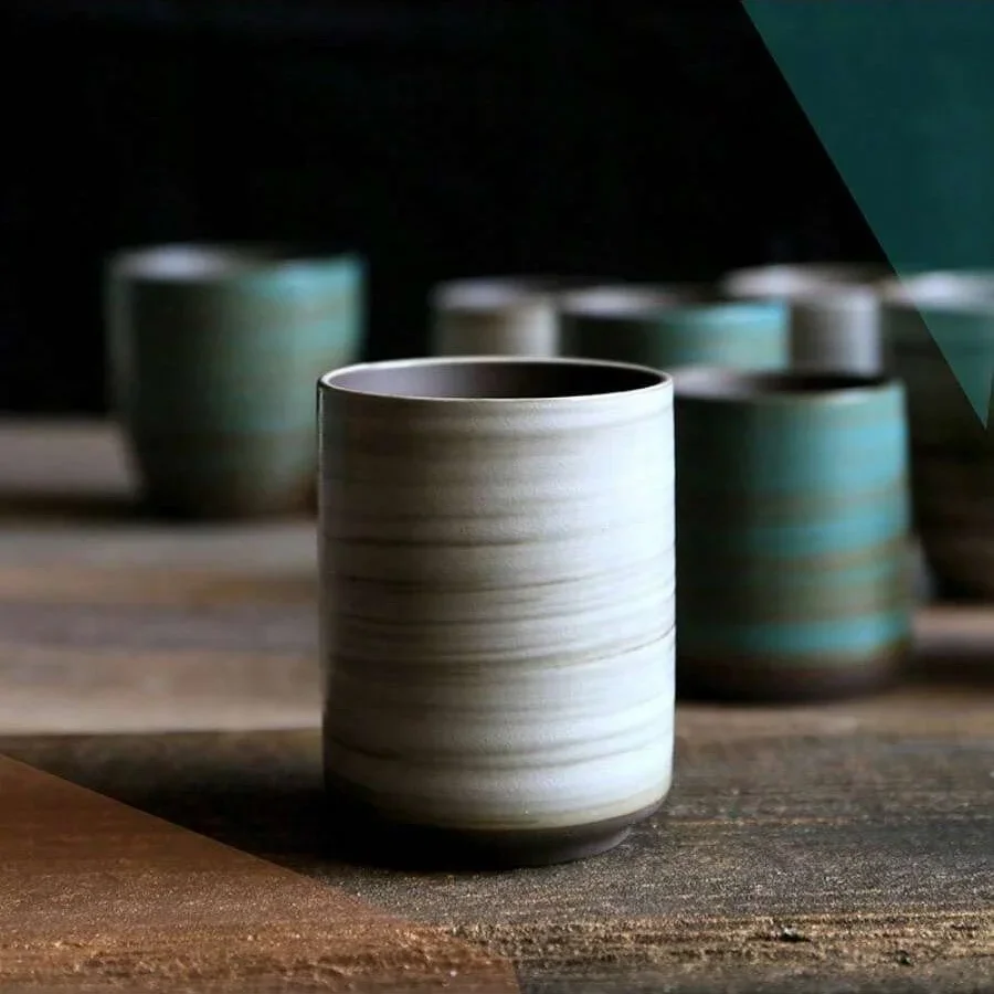 Coffee Tea Uses - Mug Stoneware Glasir Kresek Yang Dilukis