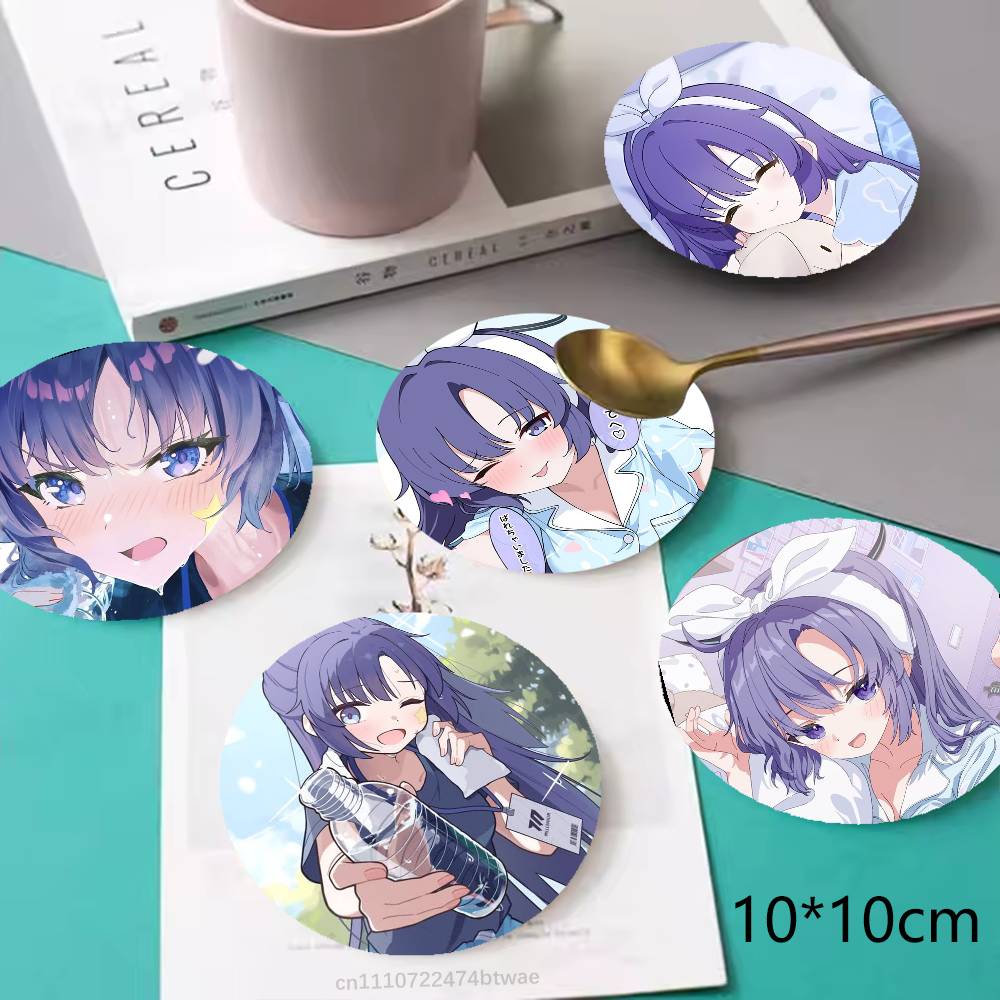 Coffee Tea Games - Game BA Yuuka Hayase Coaster Kayu