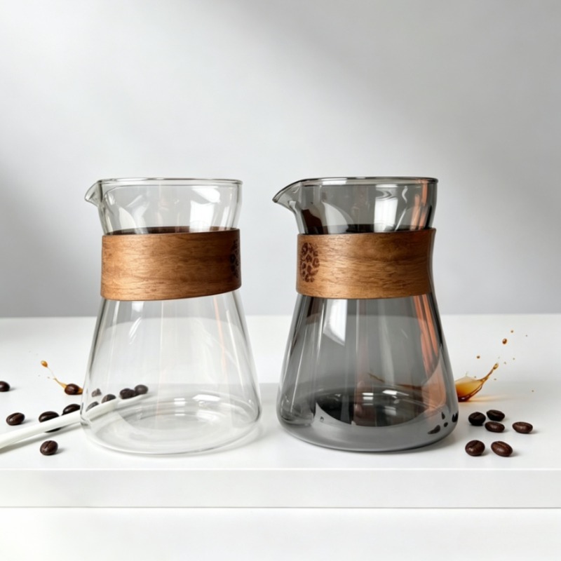 Coffee Tea Decanter - 1/2 Pcs Carafe Kopi Kaca dengan