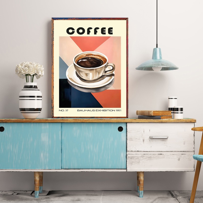 Lukisan Kanvas Makanan Dapur P - Coffee And Tea Lyrics ulasan dan harga