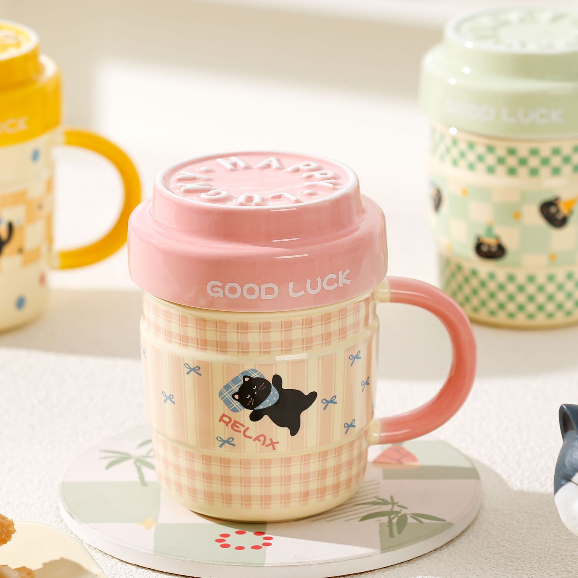 Mug Keramik Kucing Kartun Cang - Coffee Tea Friends ulasan dan harga