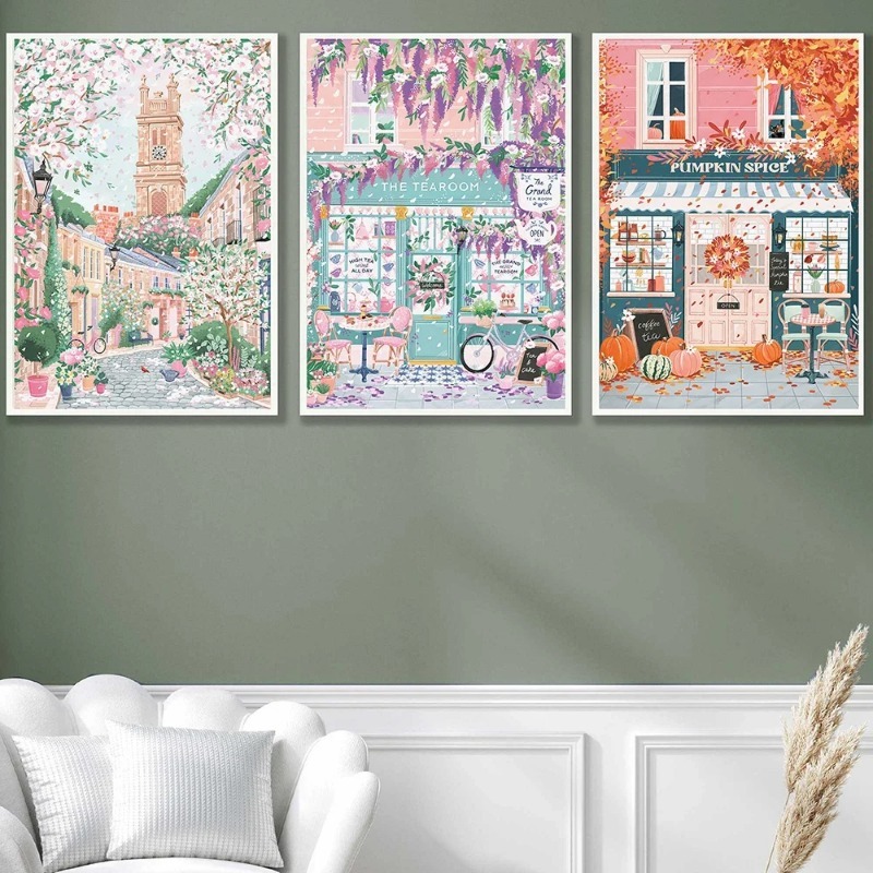 Poster Perjalanan Paris London - Coffee Tea Pictures ulasan dan harga