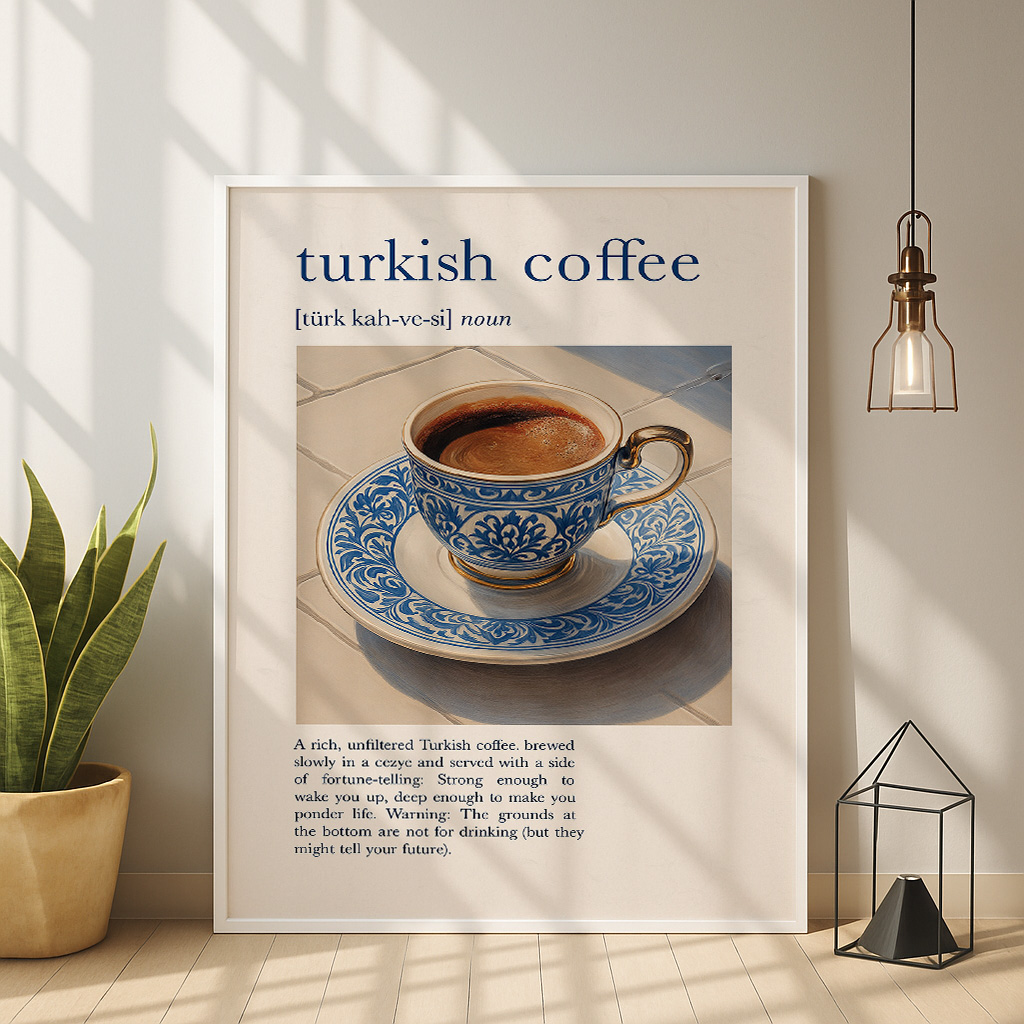 Poster Dapur Tradisional Turki - Coffee And Tea Lyrics ulasan dan harga