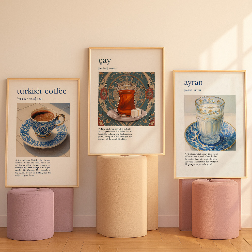 Poster Dapur Tradisional Turki - Coffee And Tea Lyrics ulasan dan harga