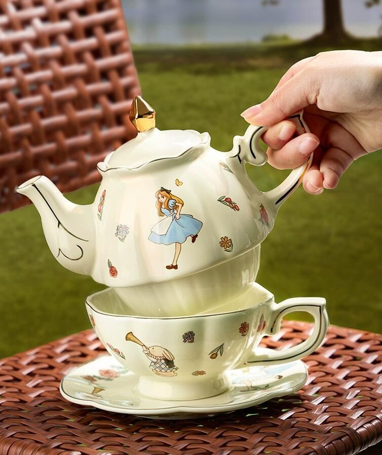 Set Teh dan Kopi Keramik Alice - Coffee Tea Friends ulasan dan harga
