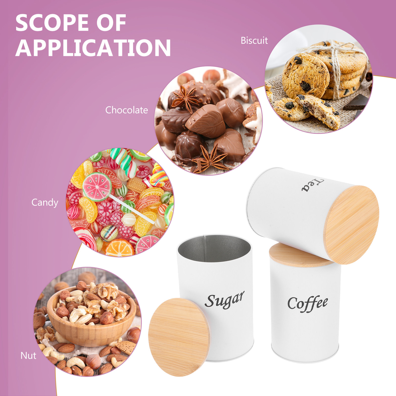 3 Buah Wadah Bulat Kedap Udara - Coffee Tea Bean ulasan dan harga