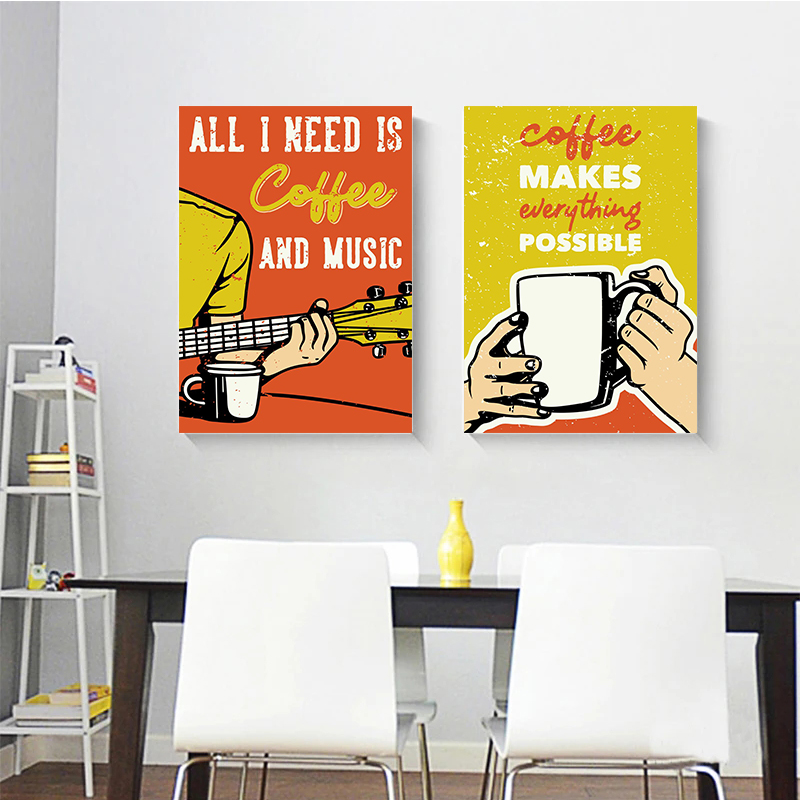 Poster kopi teh antik gaya Ame - Coffee And Tea Lyrics ulasan dan harga