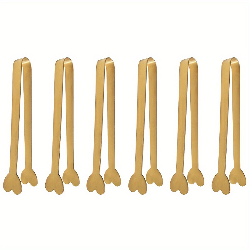 4/6 Buah Penjepit Mini Berbent - Coffee Tea Sugar Set ulasan dan harga