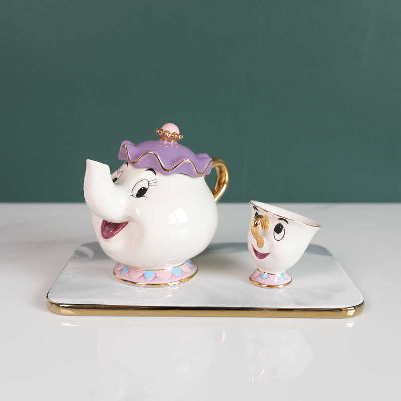Teko Teh Kartun Beauty And The - Coffee Tea Box ulasan dan harga