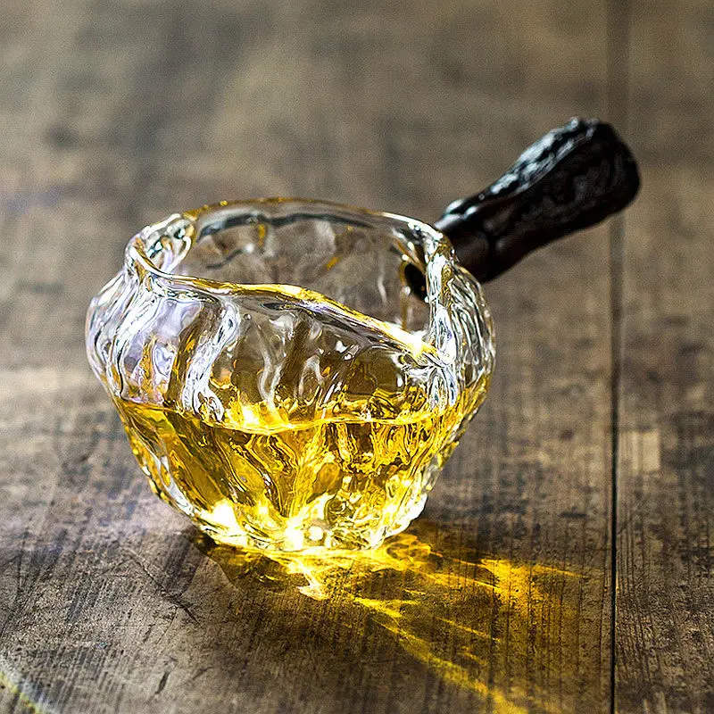 Teko teh kaca, gagang kayu, te - Coffee Tea Decanter ulasan dan harga