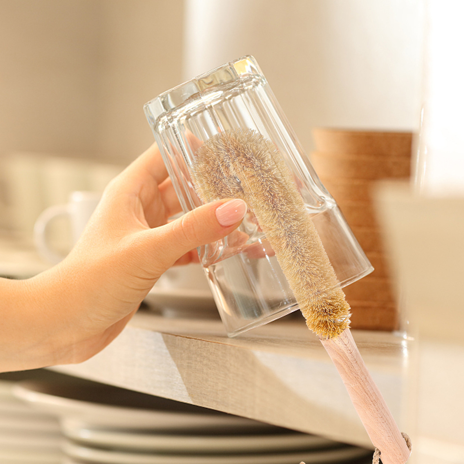 1Pcs Sikat Cangkir Gagang Panj - Coffee Tea Decanter ulasan dan harga