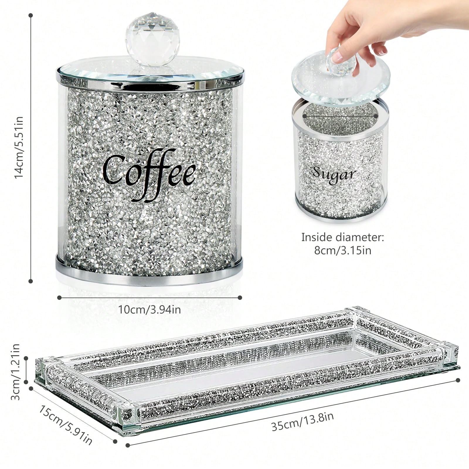 Set Wadah Kopi Gula Teh Berkil - Coffee Tea Sugar Set ulasan dan harga
