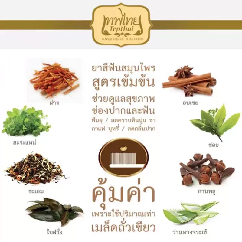 Pasta Gigi Herbal Tradisional  - Coffee Tea Thai ulasan dan harga