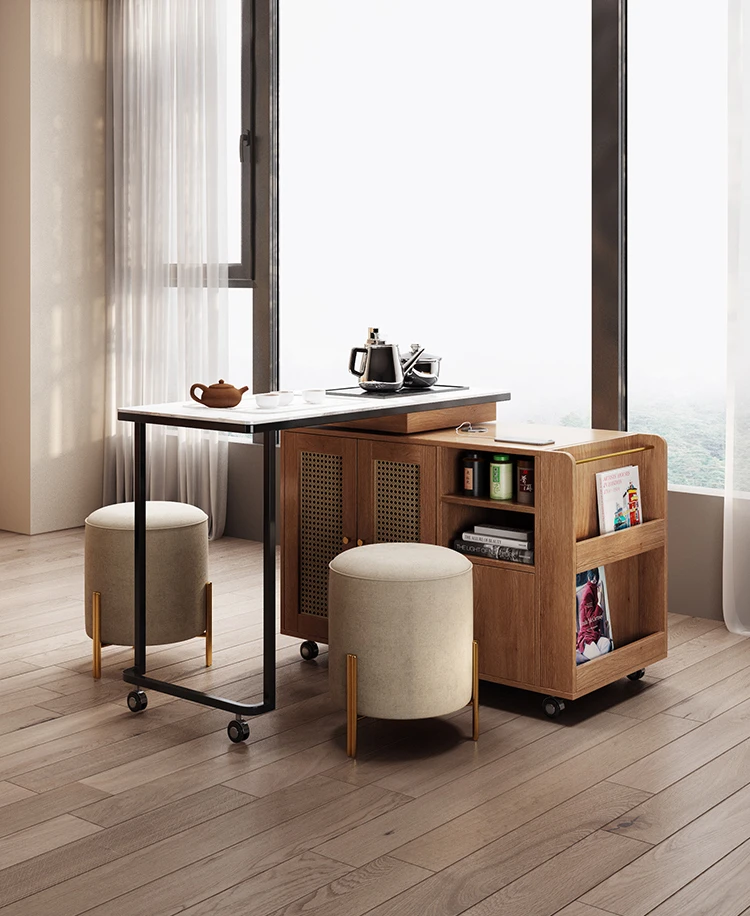 Meja teh kayu solid ukuran kec - Coffee Tea Unit ulasan dan harga