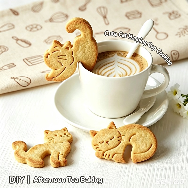 Cetakan Kue Kucing Gantung Kar - Coffee Tea Pictures ulasan dan harga