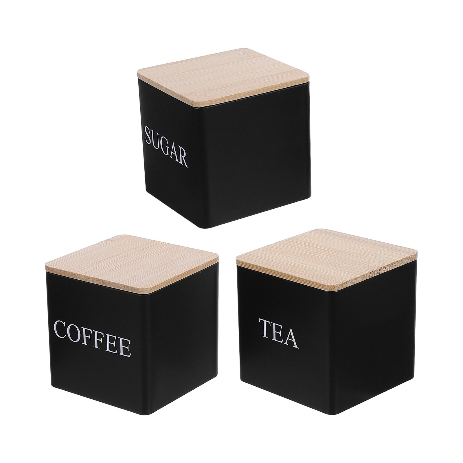 3Pcs Set Wadah Teh Kopi Gula L - Coffee Tea Sugar Set ulasan dan harga