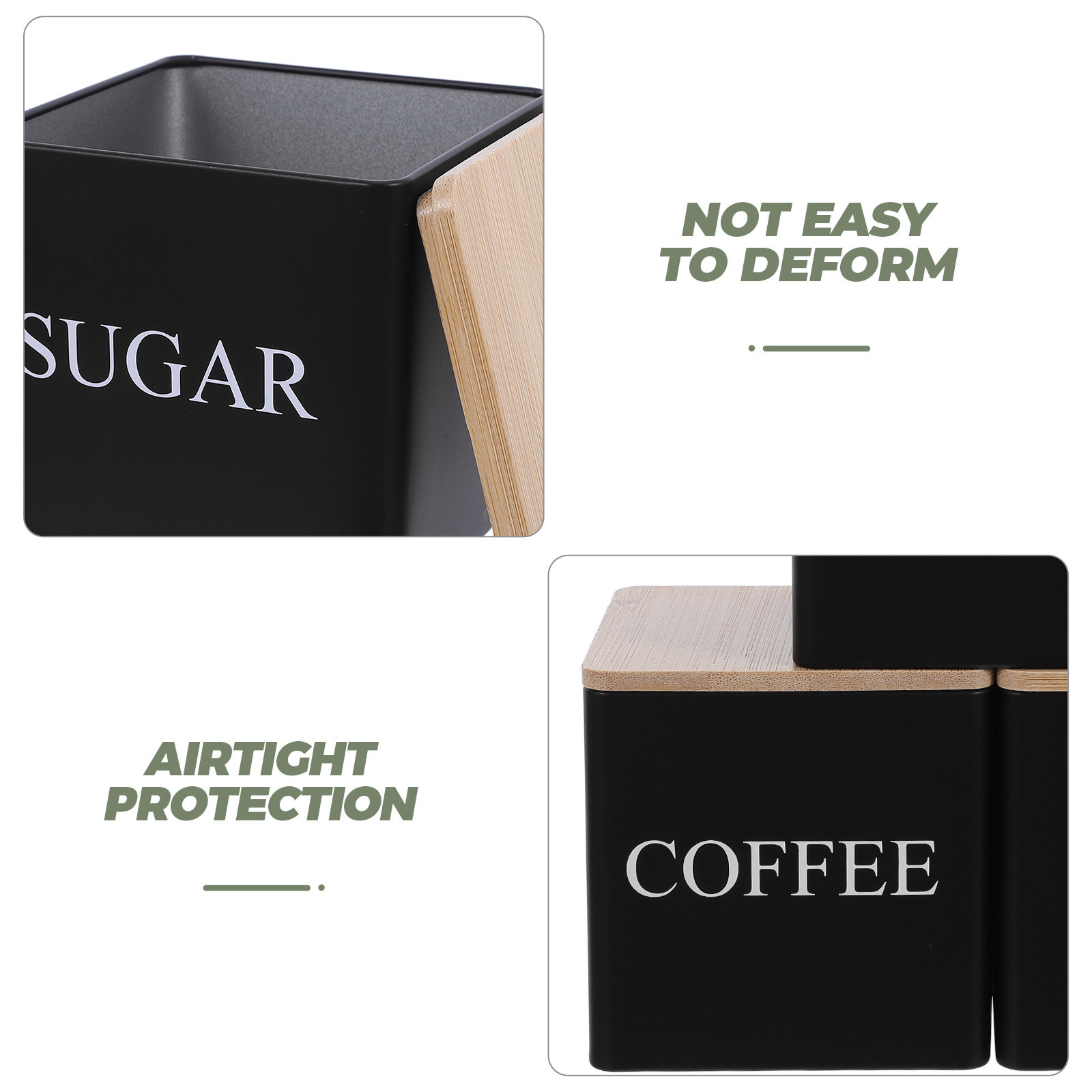 3Pcs Set Wadah Teh Kopi Gula L - Coffee Tea Sugar Set ulasan dan harga
