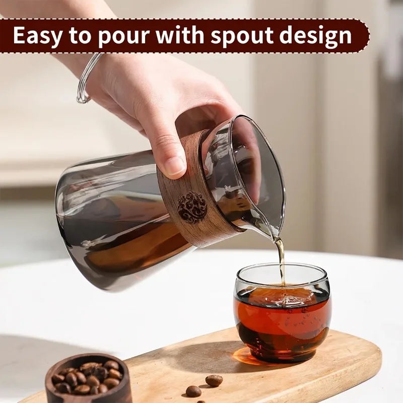 1/2 Pcs Carafe Kopi Kaca denga - Coffee Tea Decanter ulasan dan harga