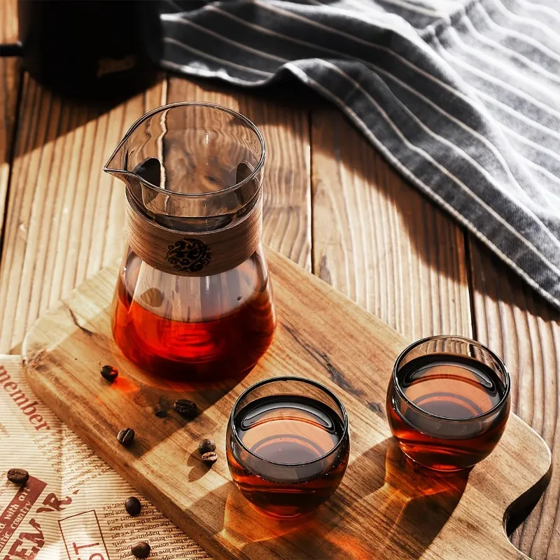 1/2 Pcs Carafe Kopi Kaca denga - Coffee Tea Decanter ulasan dan harga